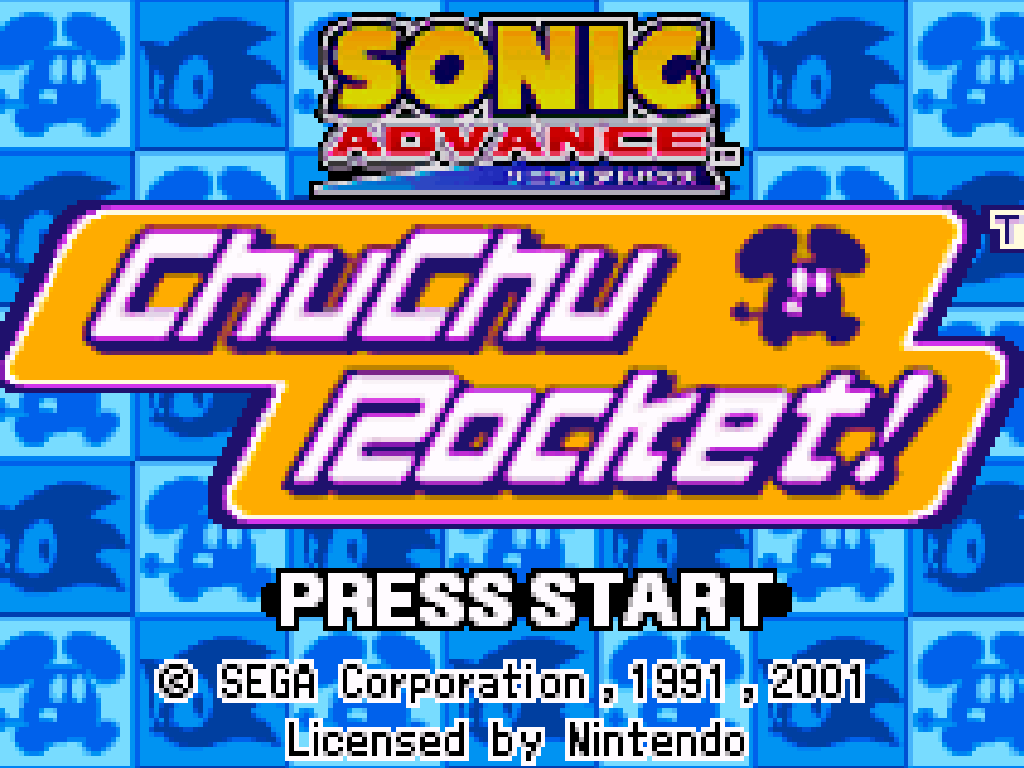2 Games in 1: Sonic Advance + ChuChu Rocket!