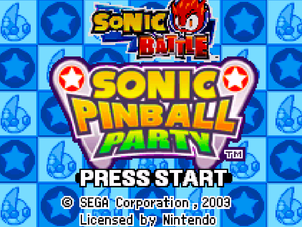 2 Games in 1: Sonic Pinball Party + Sonic Battle