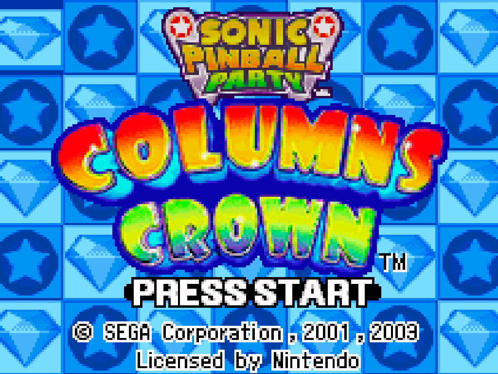 2 Games in 1: Sonic Pinball Party + Columns Crown